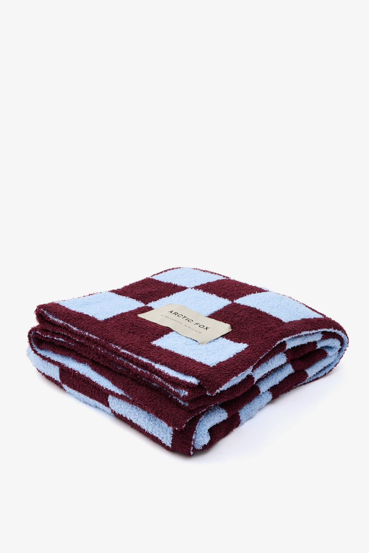 100% Recycled Throw | Blue Check