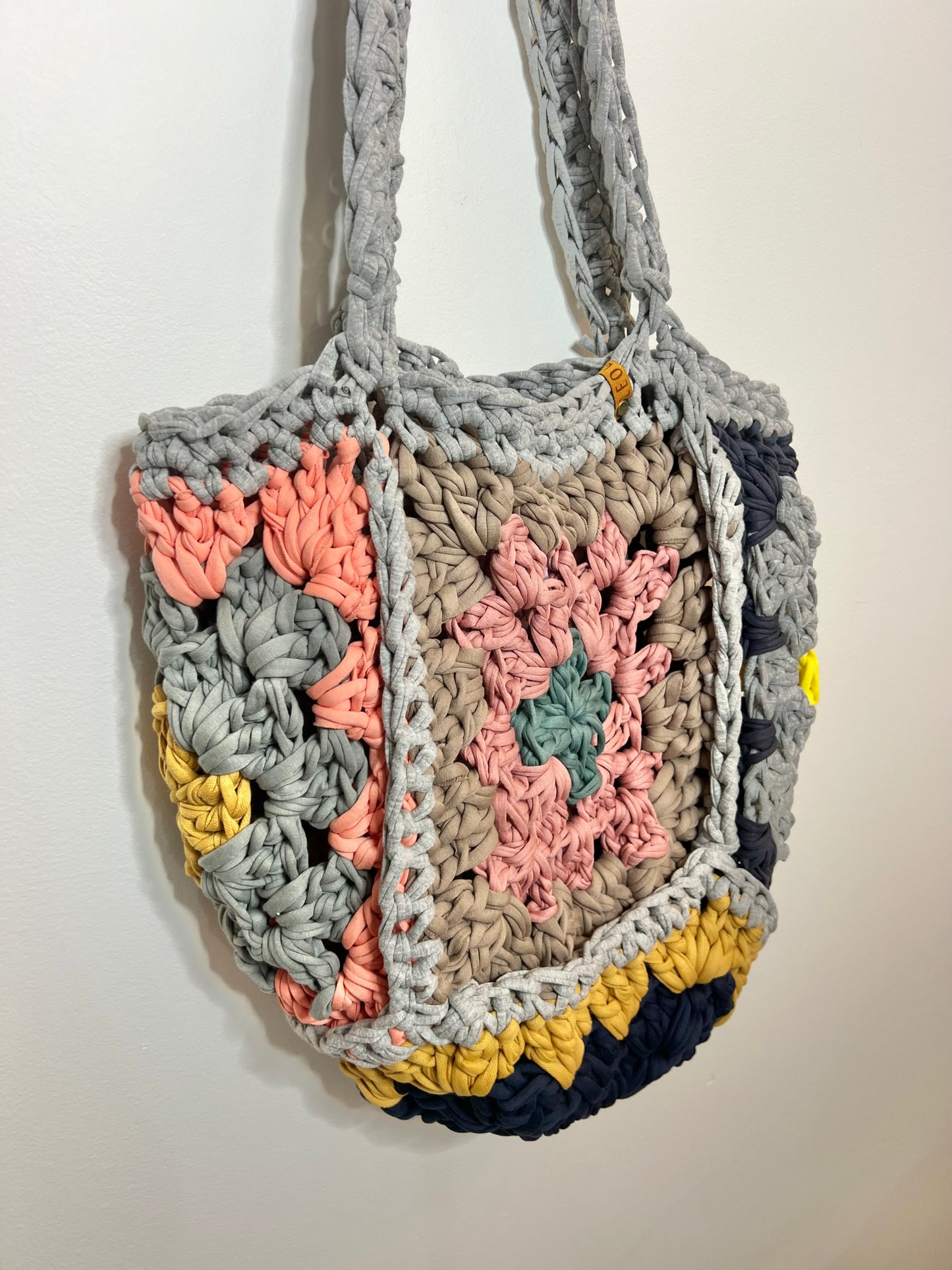 Handmade Granny Square Tote