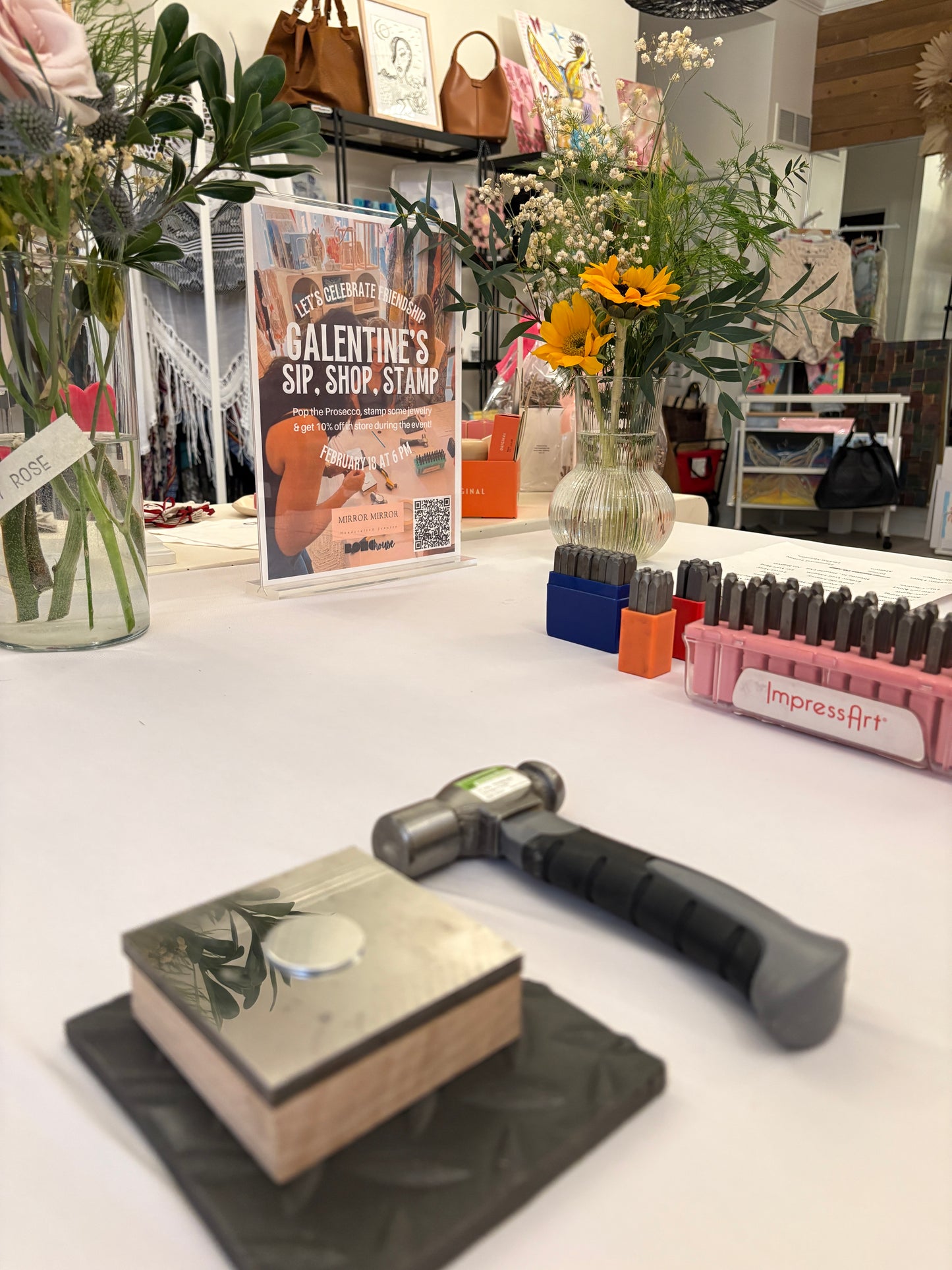 Celebrate + Create | Metal Stamping Jewelry Workshop