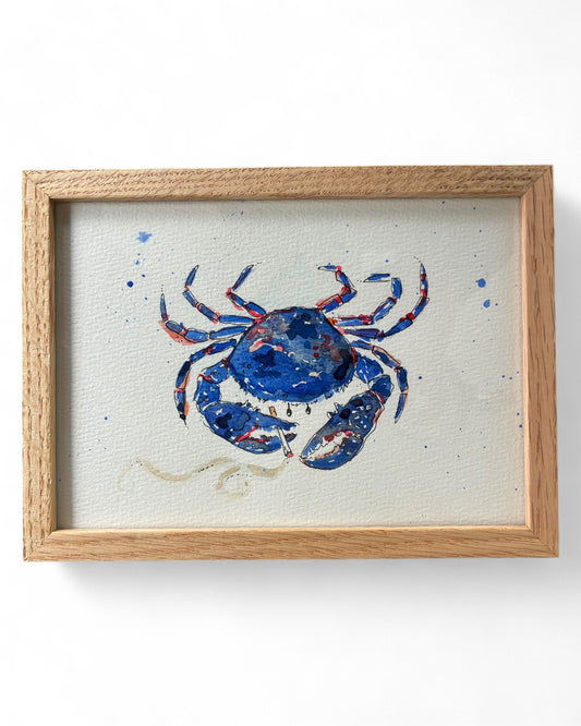Original Watercolor Artwork | Blue Crab