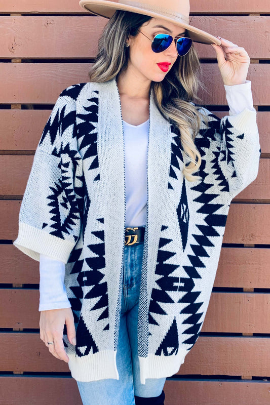 Kimono | Cream Aztec