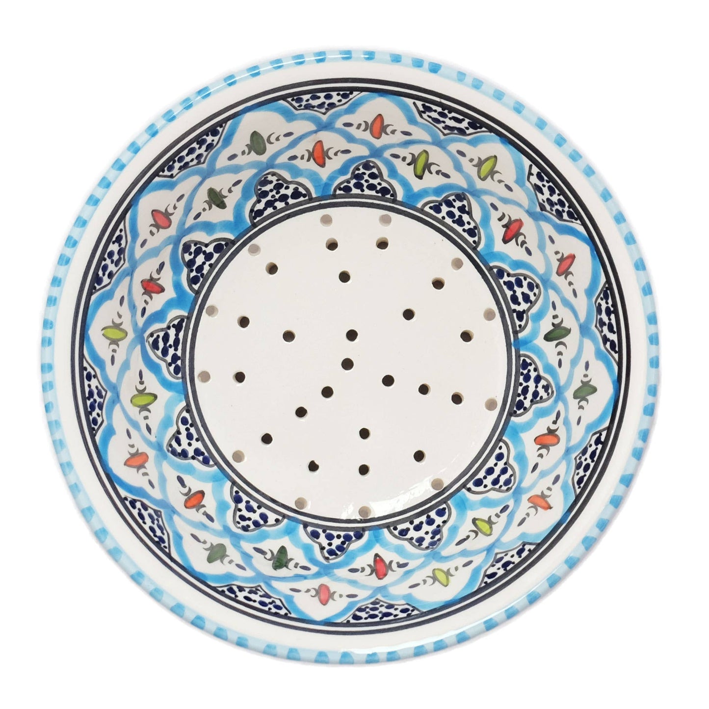 Small Ceramic Berry Bowl Strainer | Mosaic