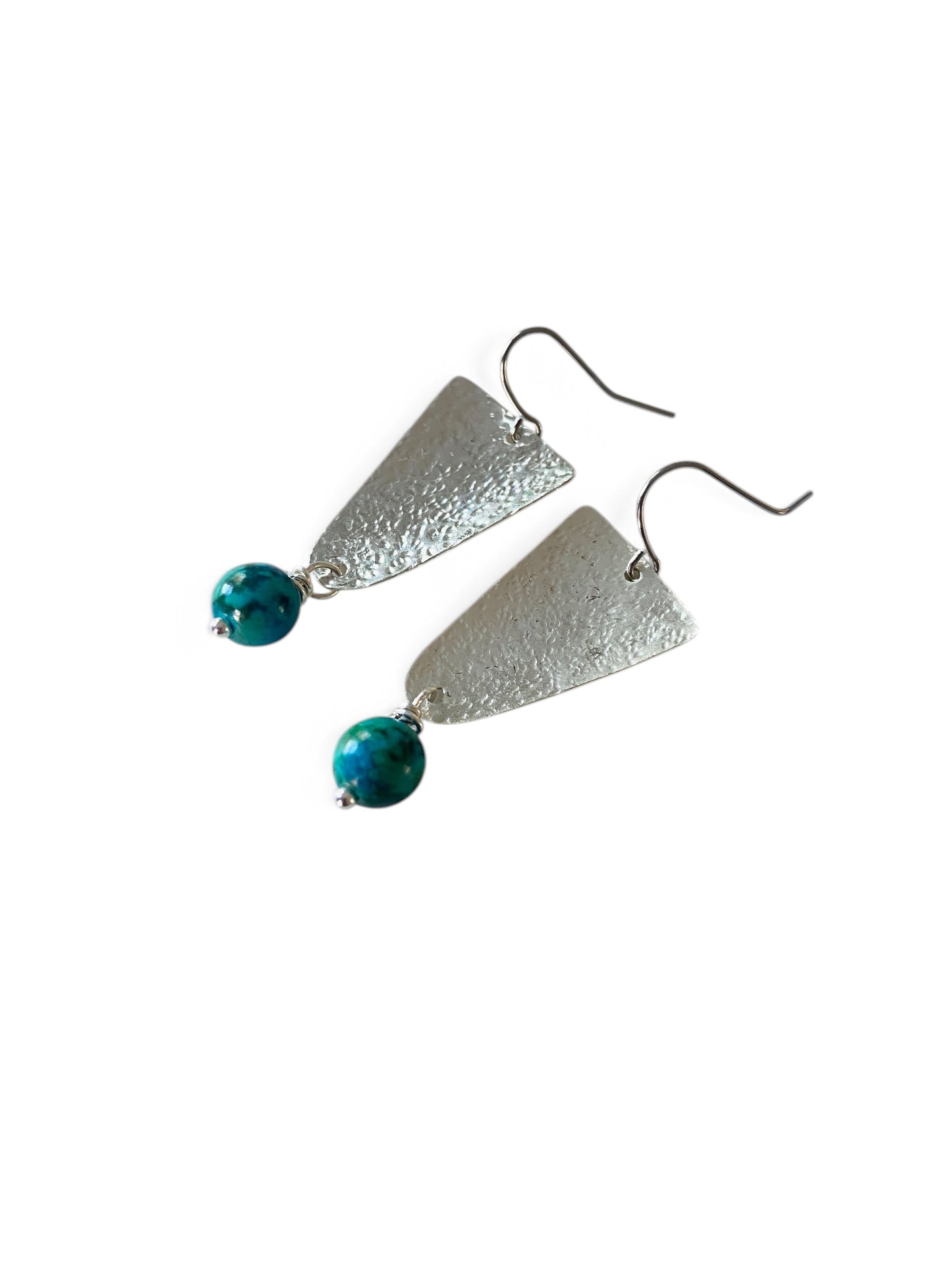 Earrings | Geometric | Turquoise Beads