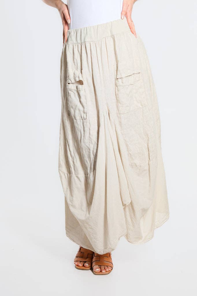 Bunched Pocket Skirt | Black