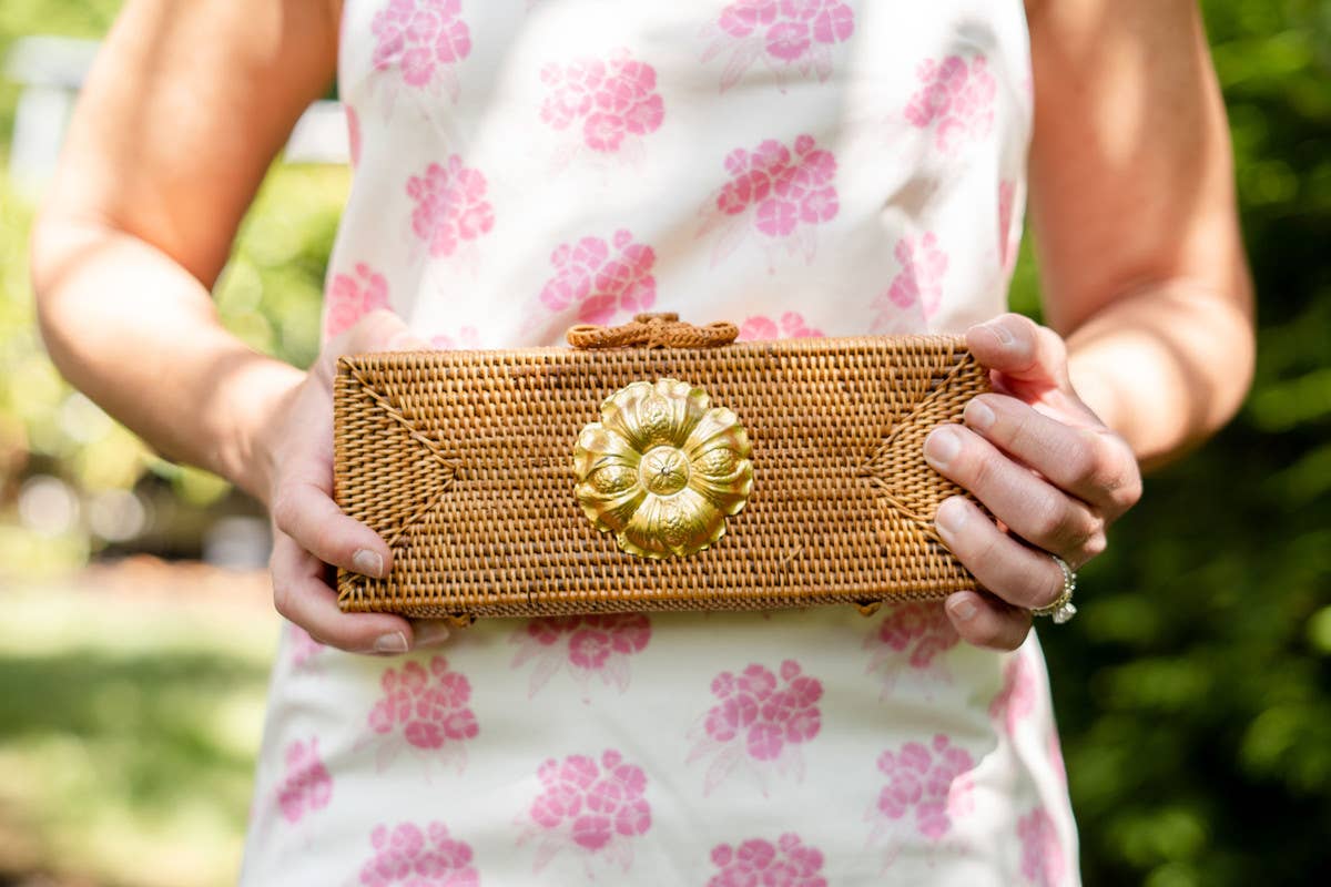 Rattan Clutch | Shell