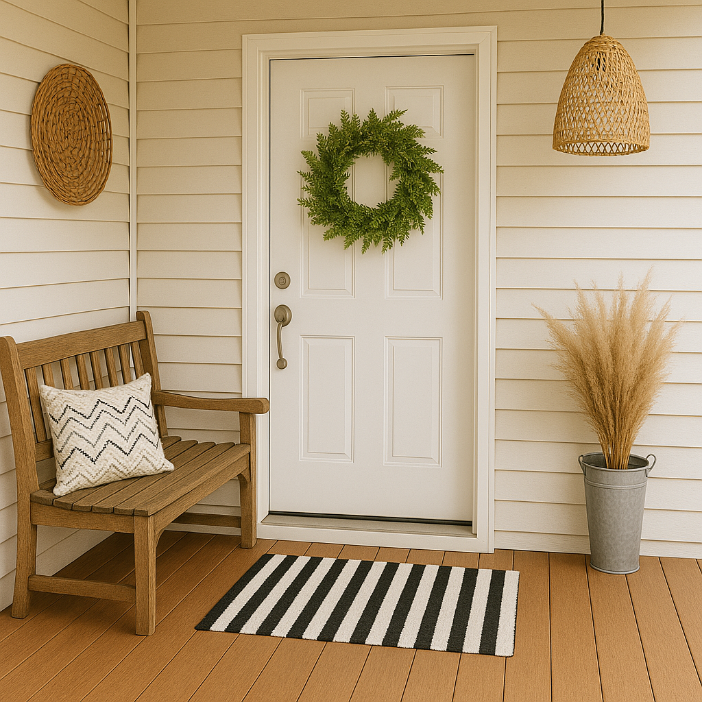 Outdoor Layering Rug | Stripe