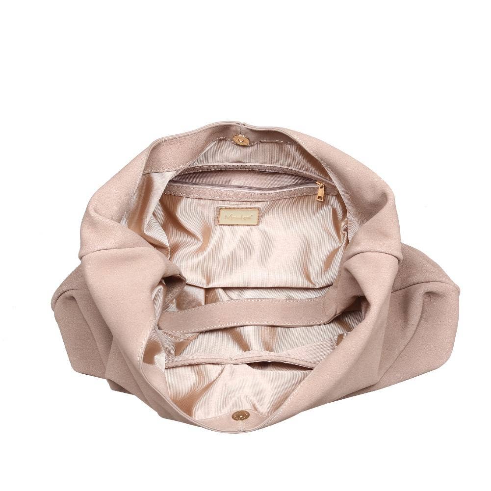 Genuine Suede Leather Hobo |Natural