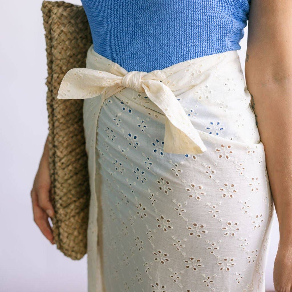Ivory Eyelet Sarong
