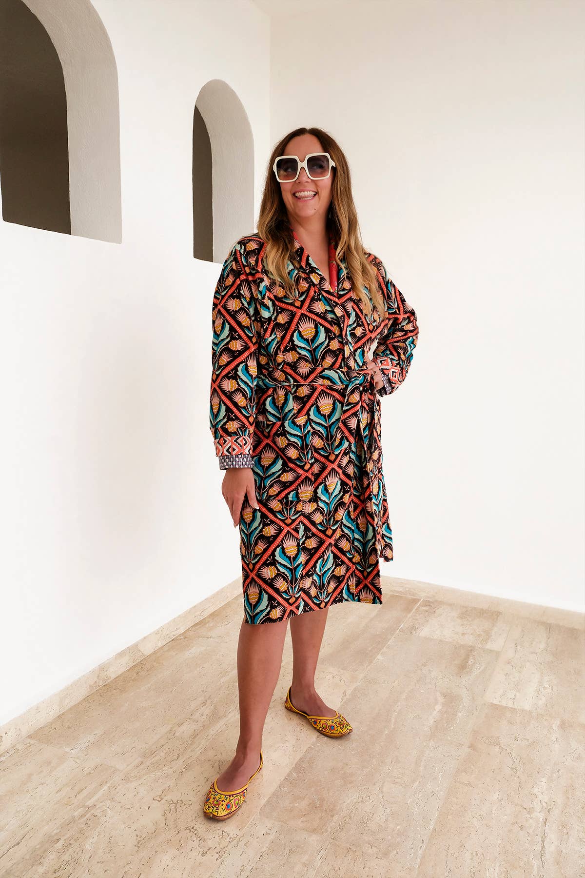 Velvet + Cotton Robe | One Size | Reversible Duster