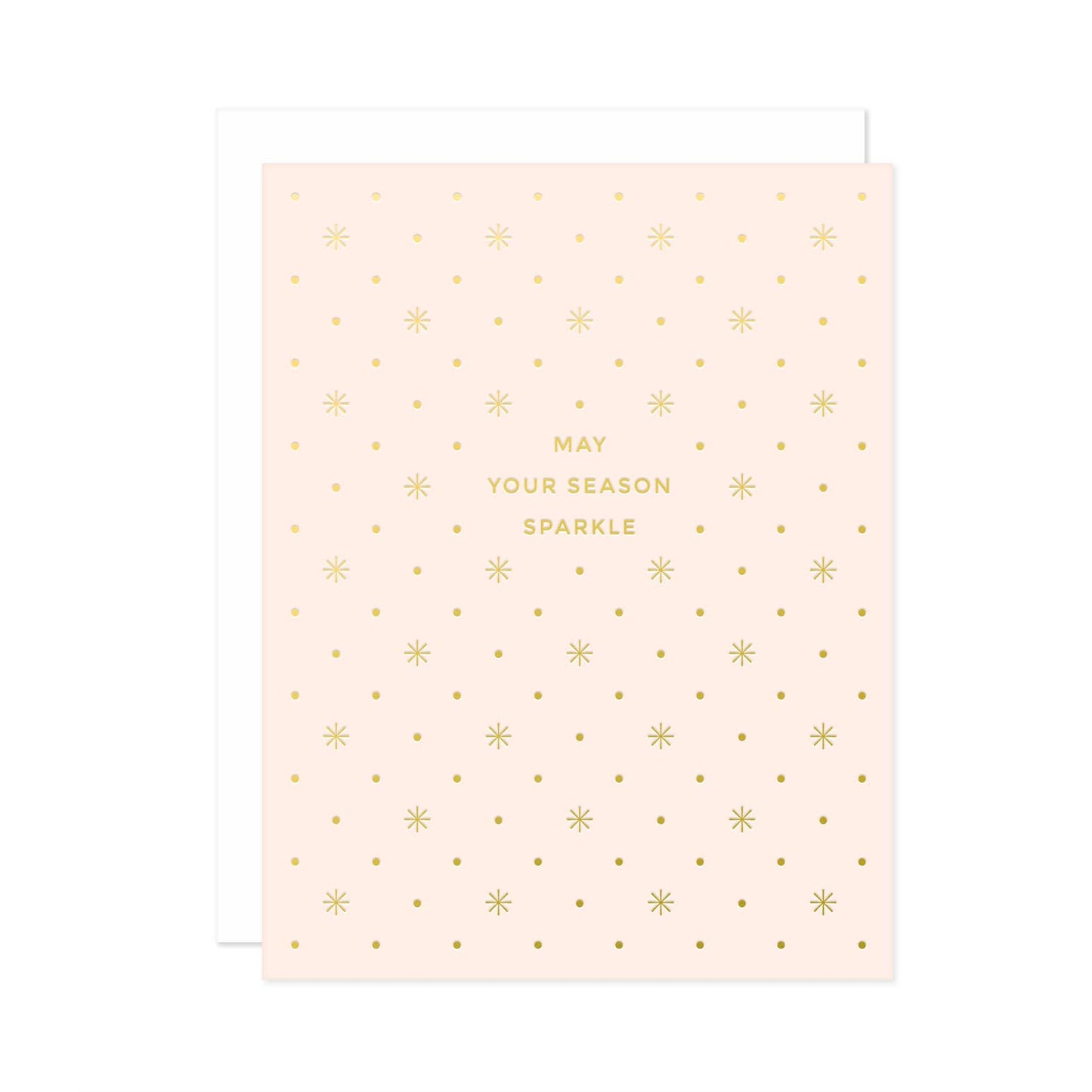 May Your Season Sparkle Gold Foil Holiday Card