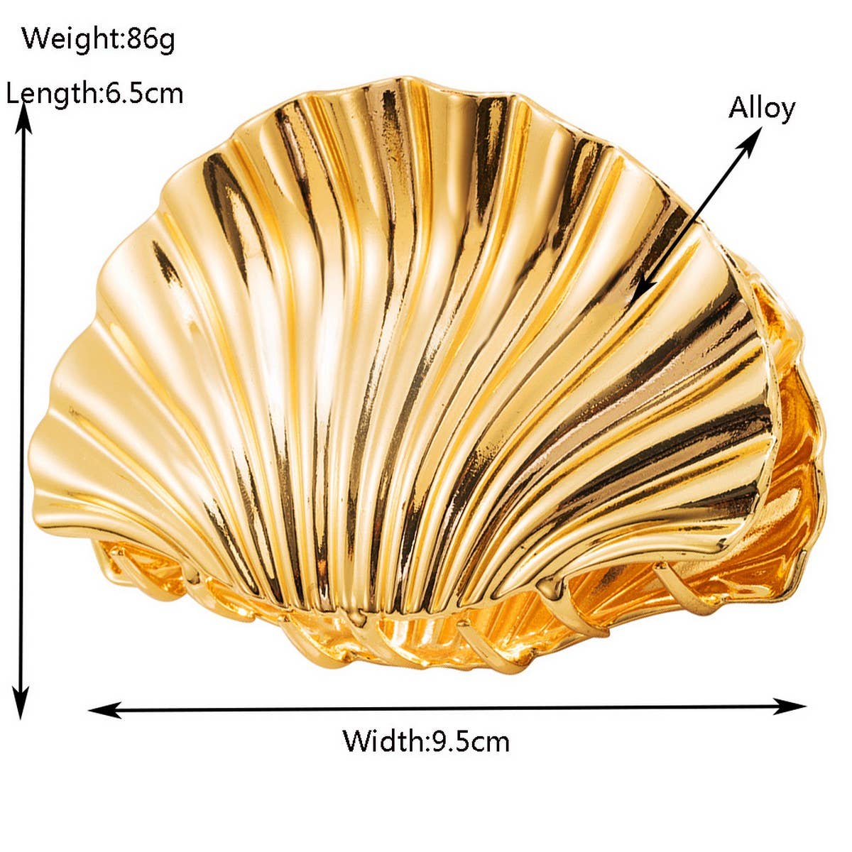 Shell Clip | Silver Metal