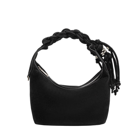 Recycled Vegan Suede Bag | Black