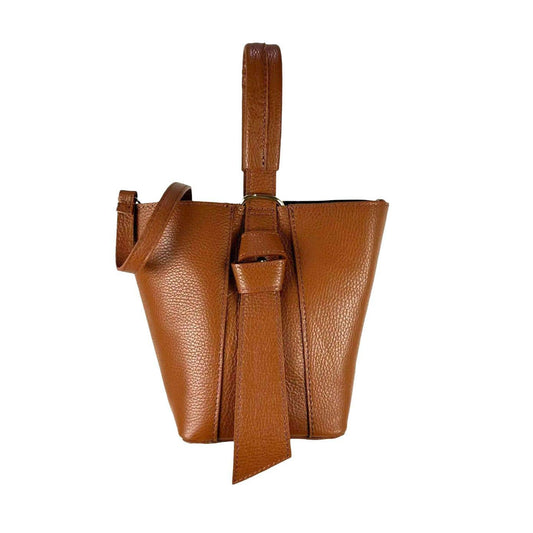 Leather Tote Handbag with Changing Bag | Brown