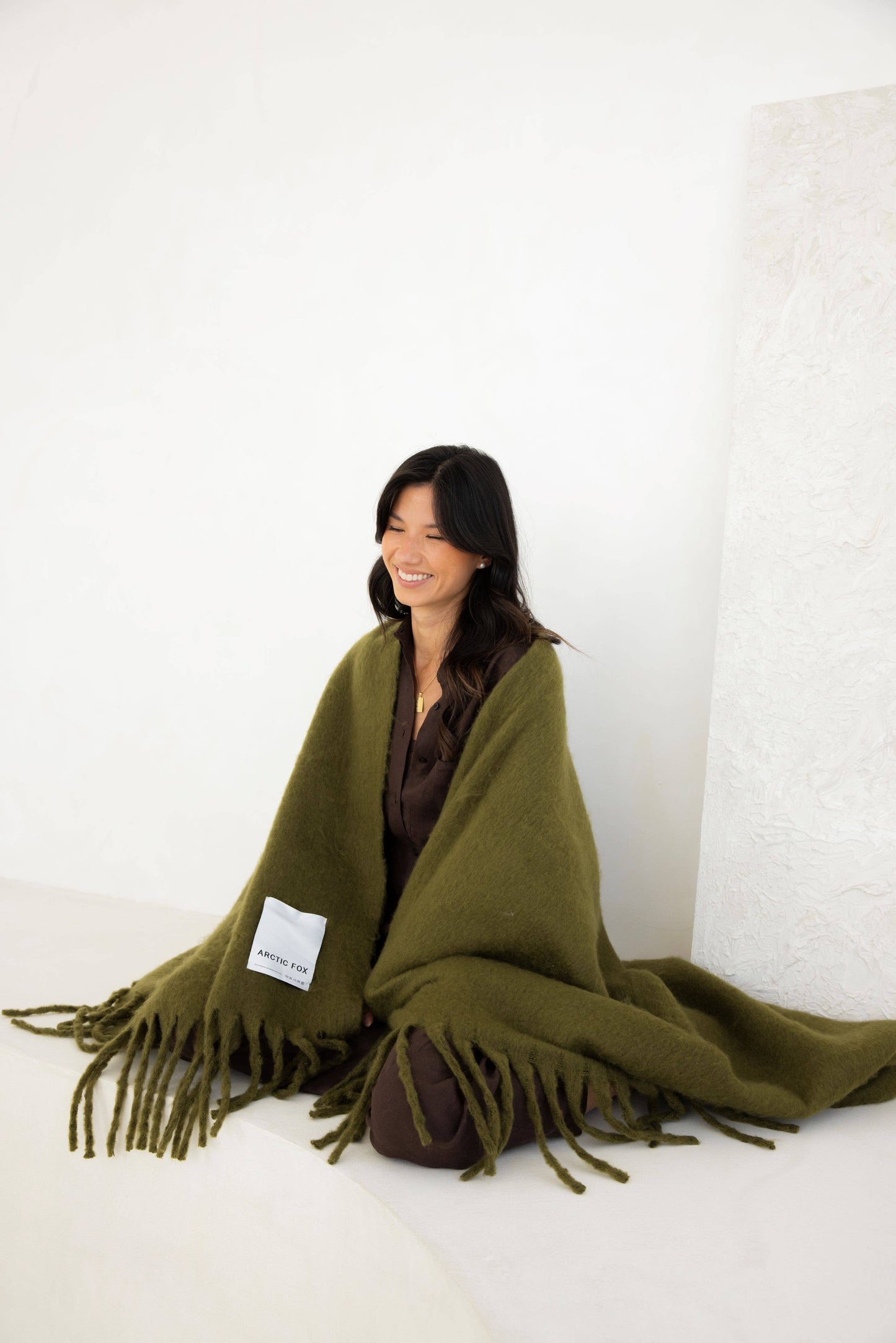 100% Recycled Throw | Sea Kelp