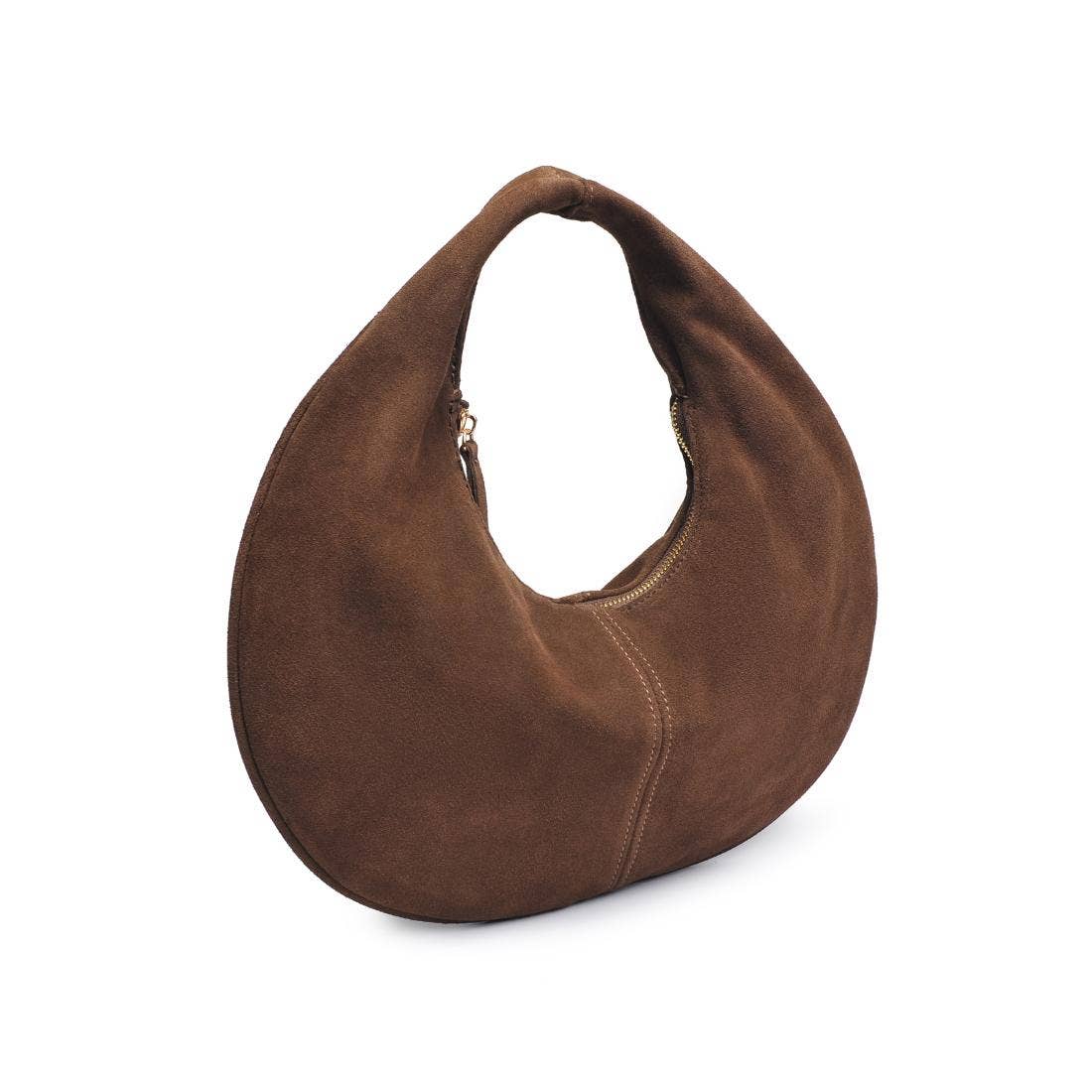 Genuine Suede Leather Handbag | Natural
