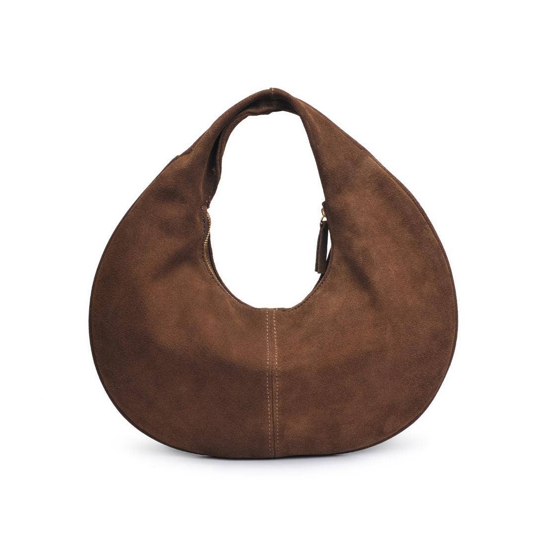 Genuine Suede Leather Handbag | Natural