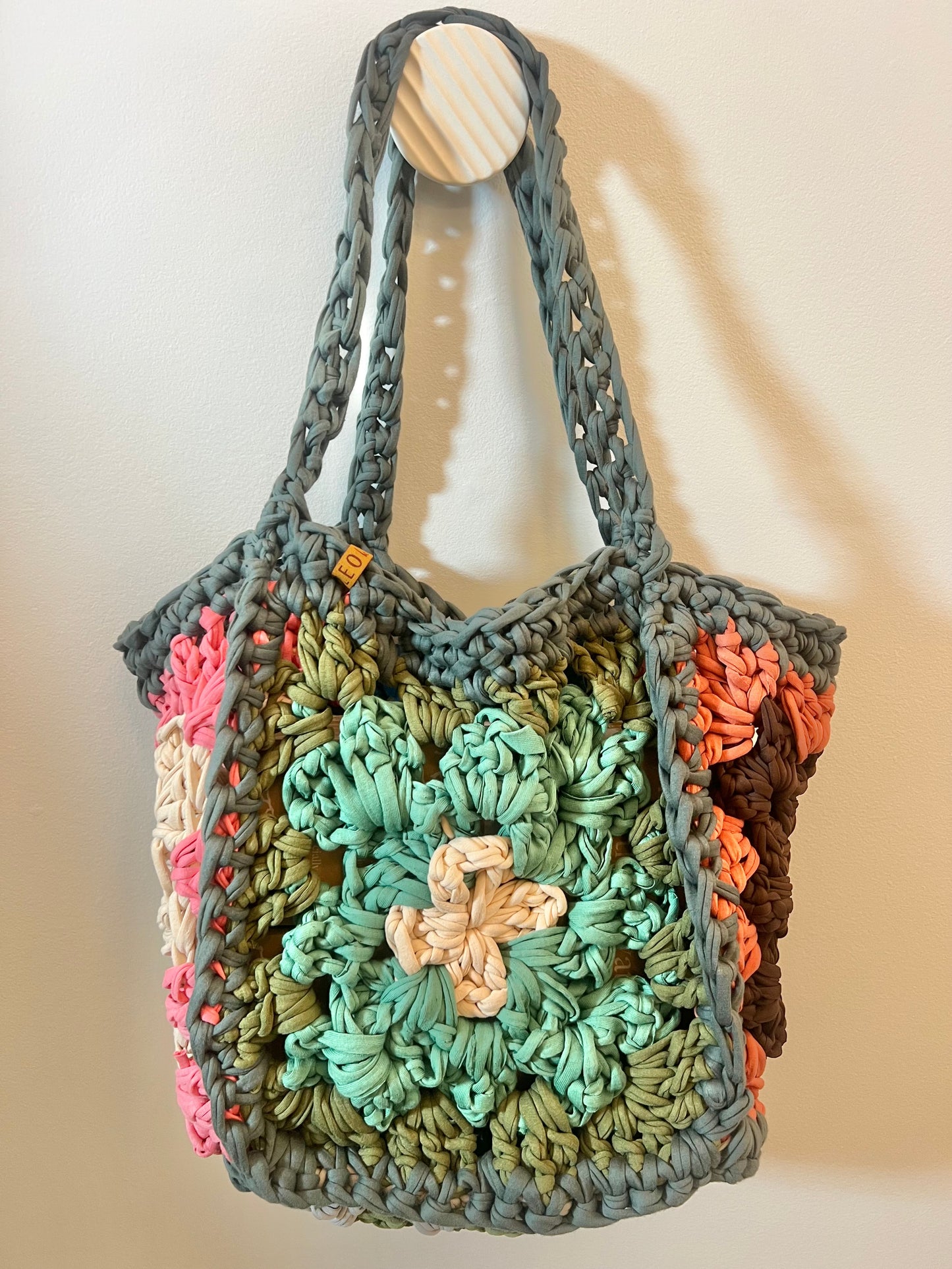 Handmade Granny Square Tote