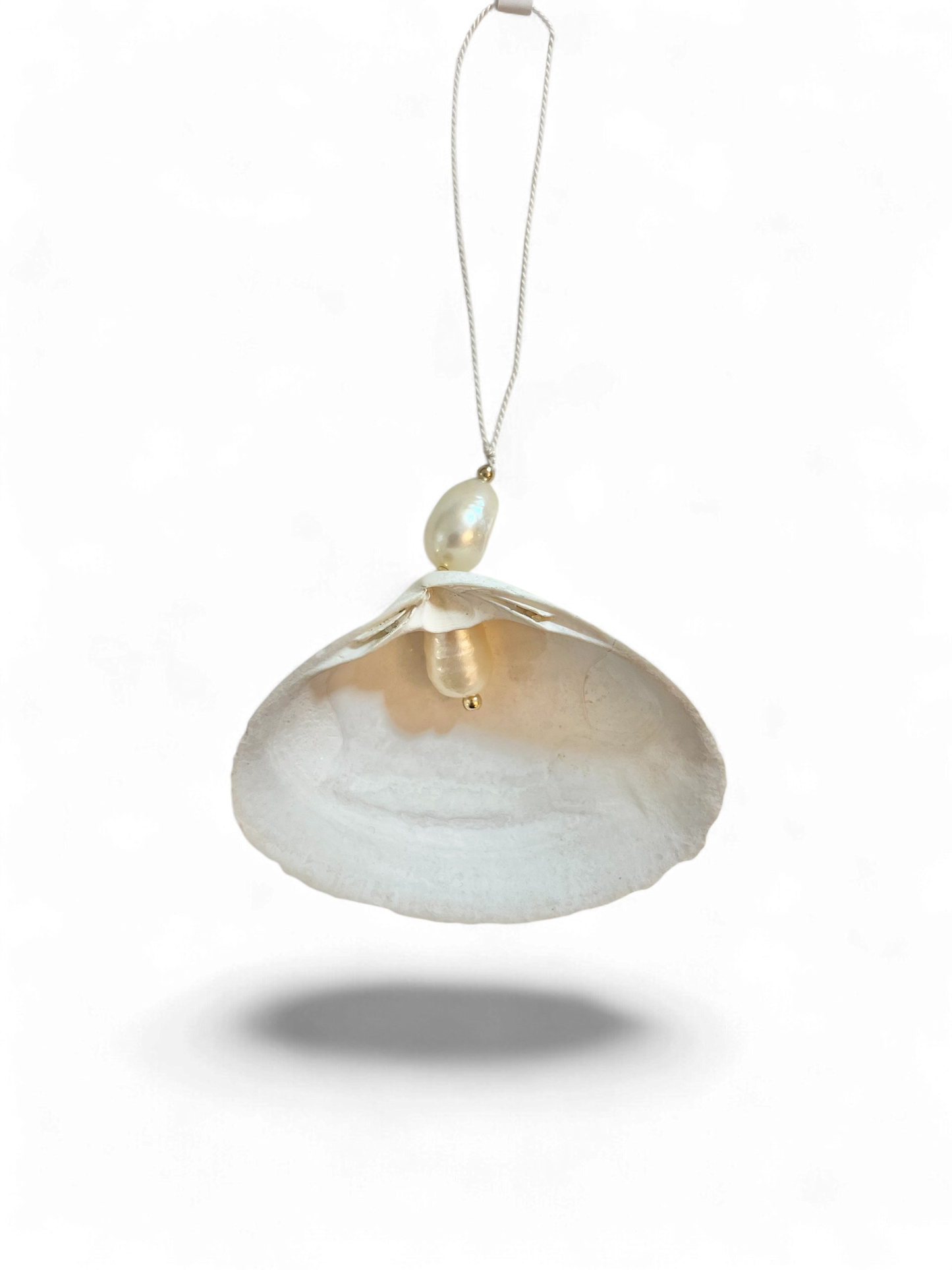 Handmade Ornament | Seashell + Pearl