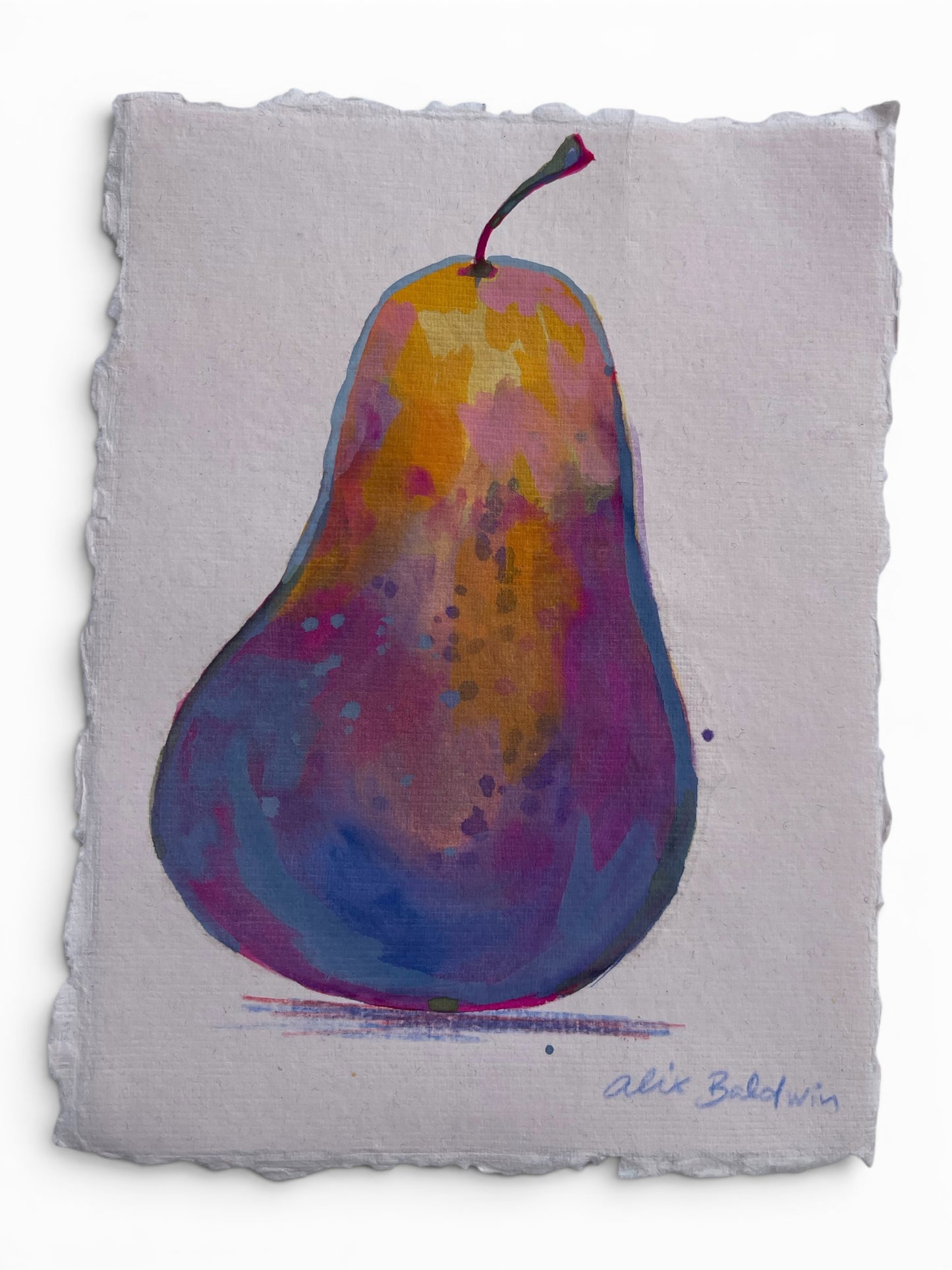 Artwork |  Pear Gouache V