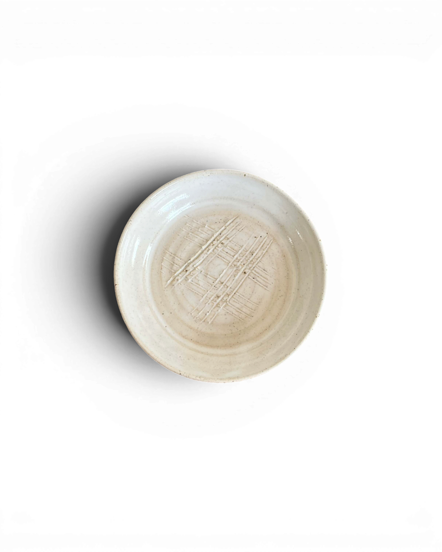 Ceramic Garlic Grater | White