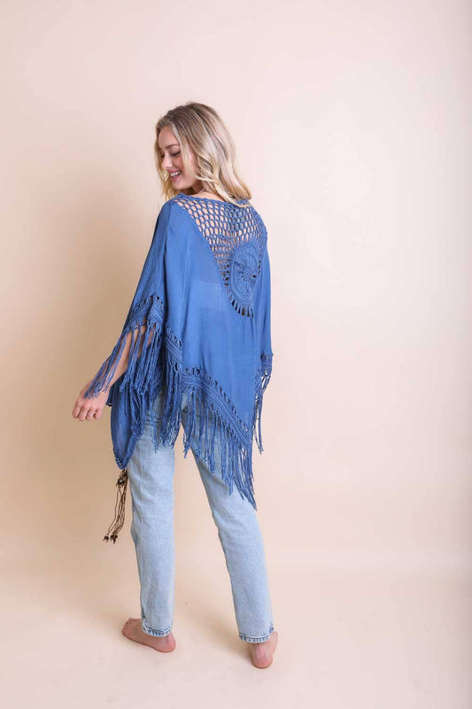 Kimono | Crochet | Blue