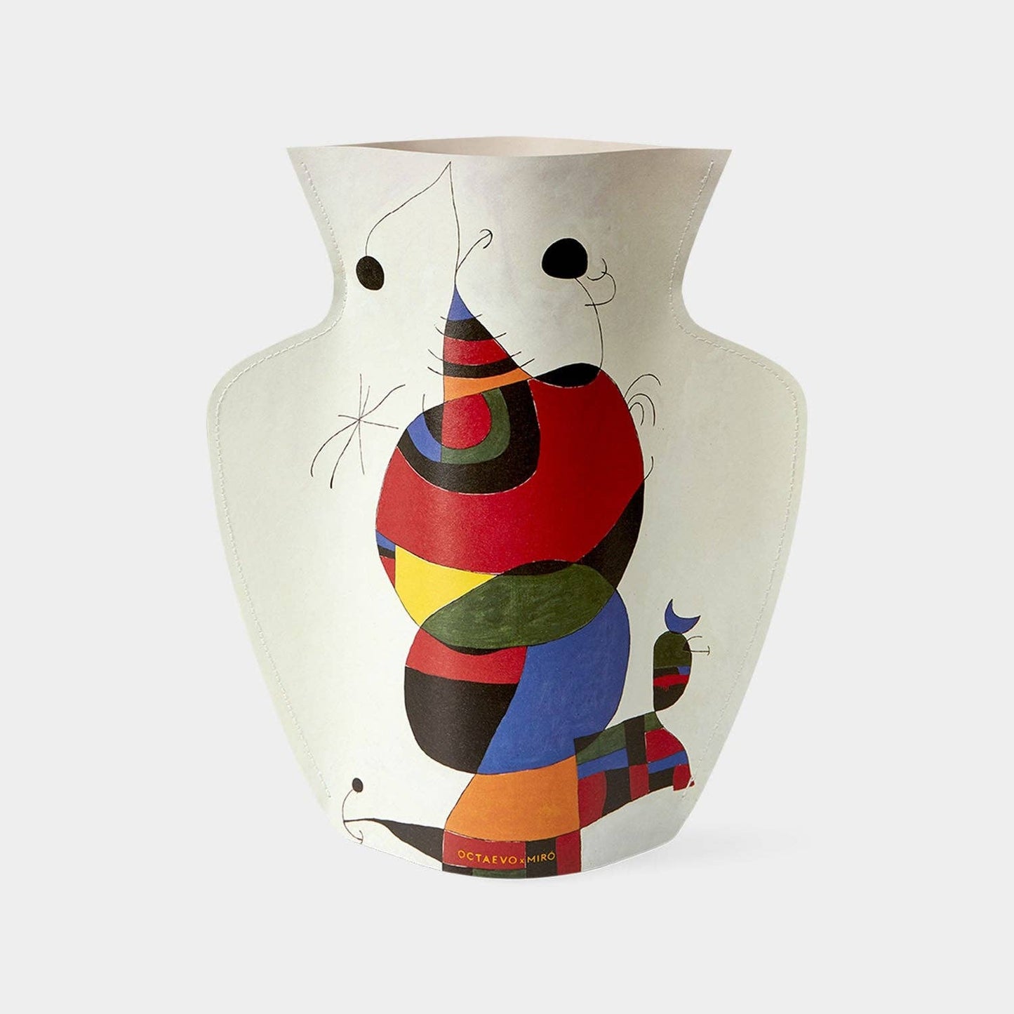 Miró Paper Vase | Ivory, Flower Vase & Card Set