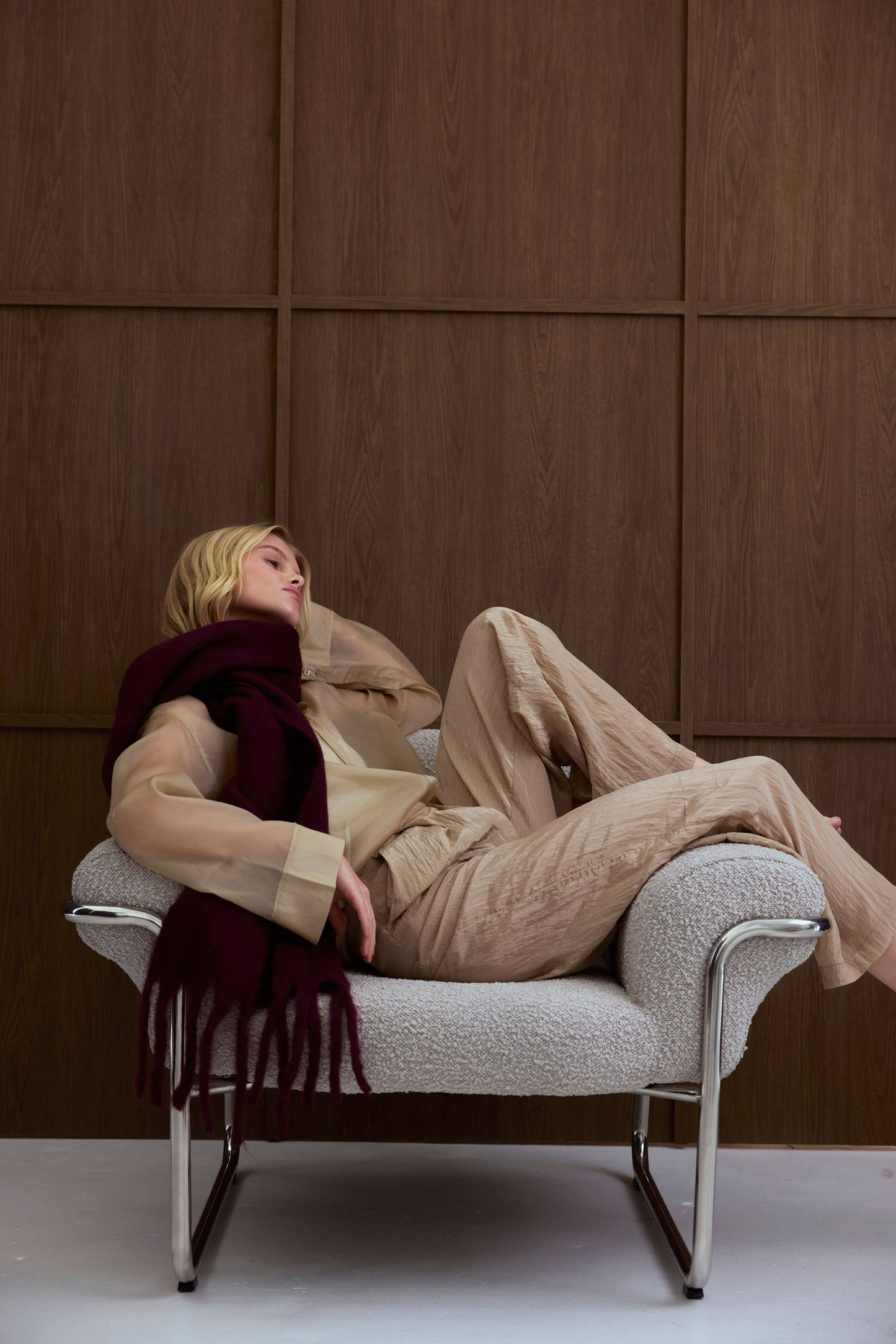 Ultra Soft Recycled Scarf | Cherry Lacquer