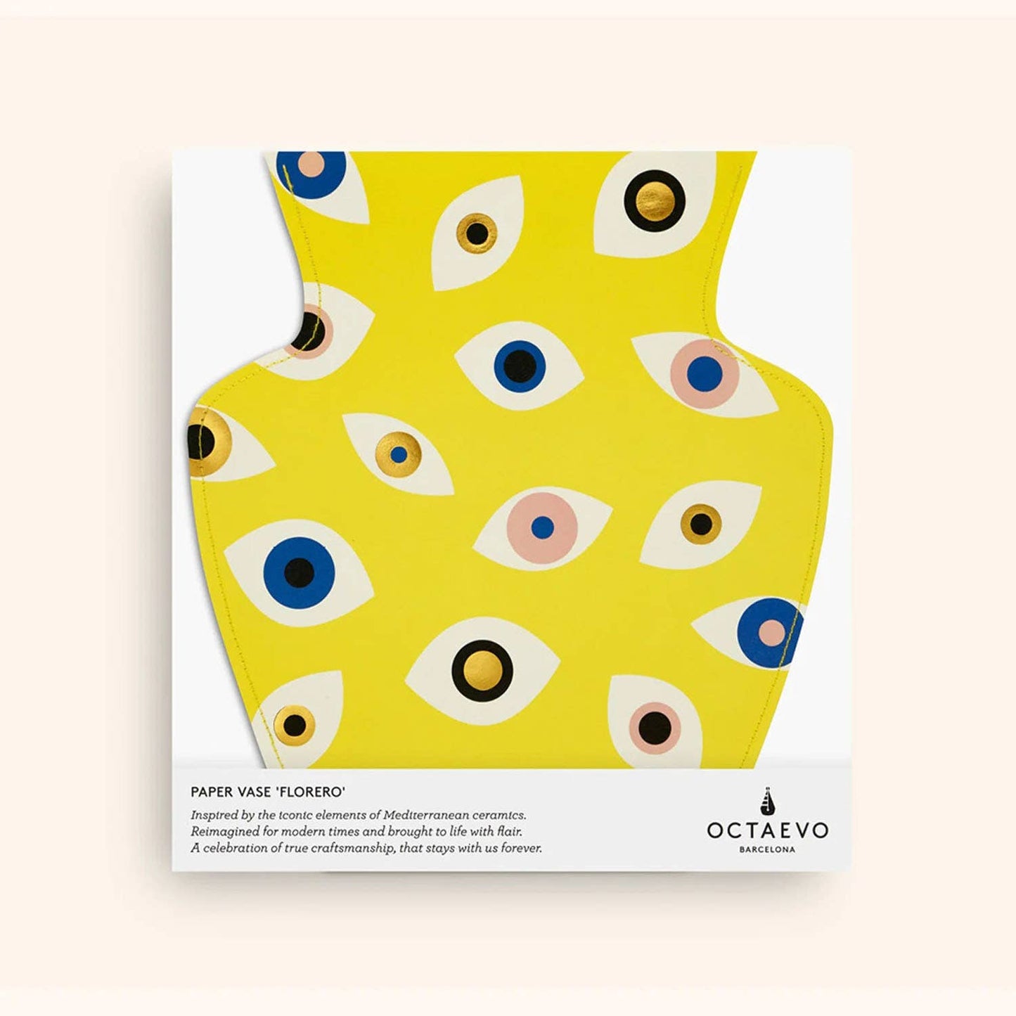 Nazar Paper Vase, Flower Vase & Card Set