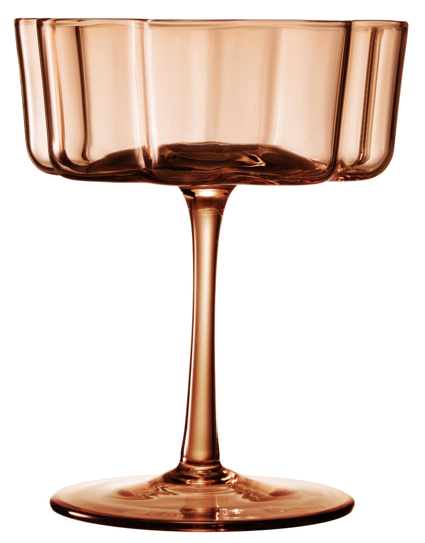 Wavy Coupe Glasses