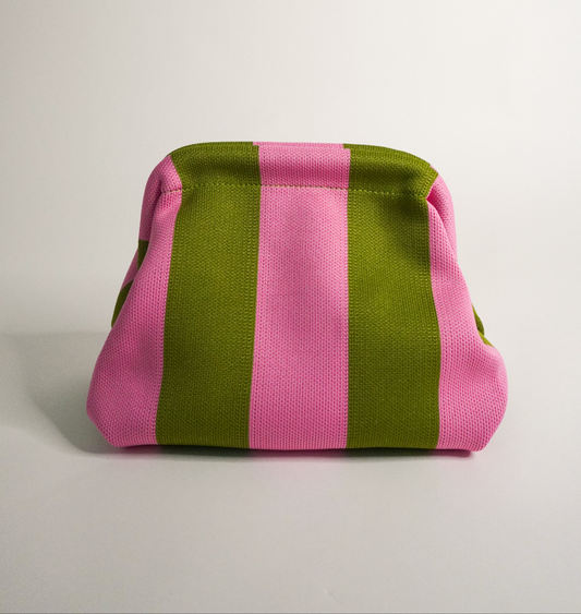 The Green & Pink Everywhere Clutch