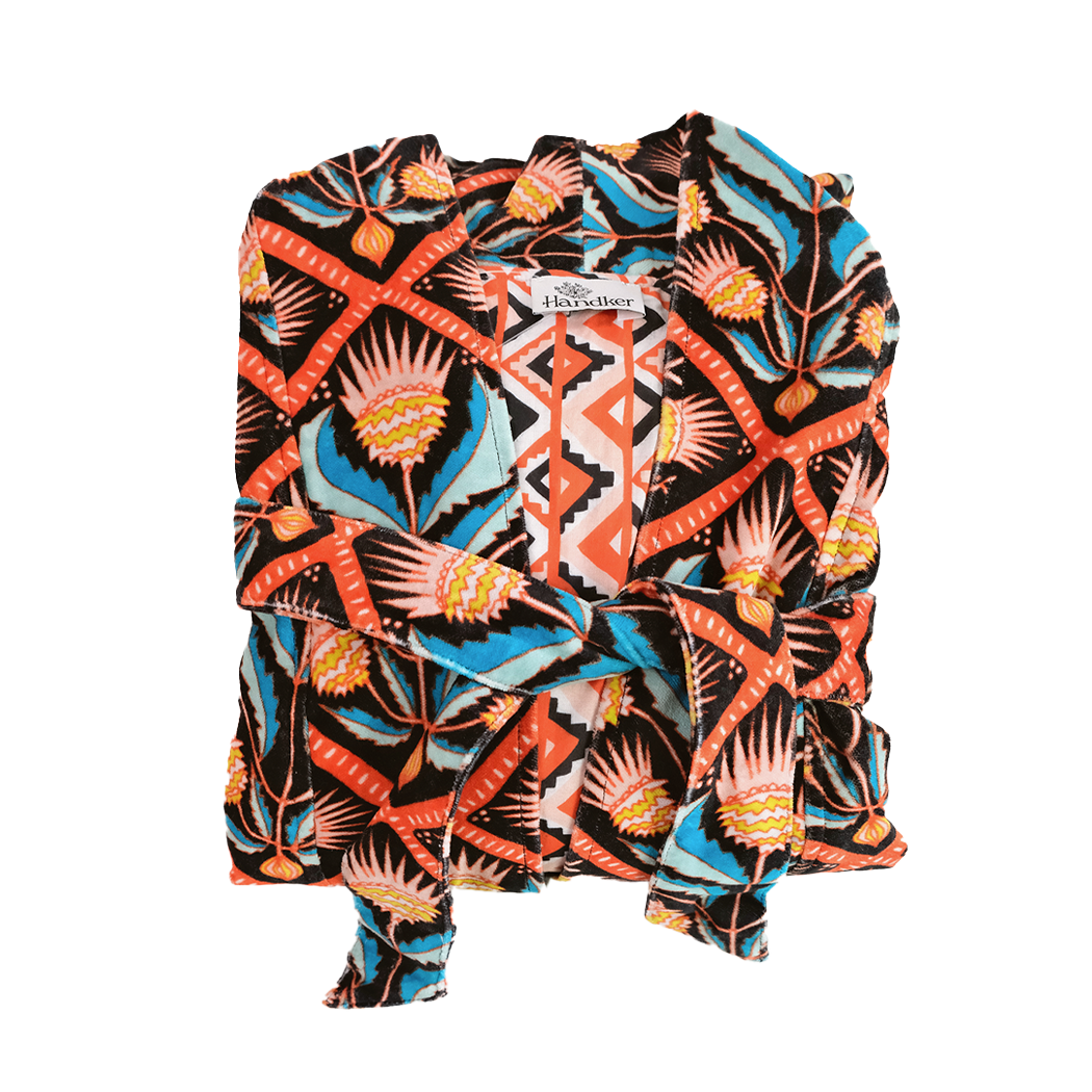 Velvet + Cotton Robe | One Size | Reversible Duster