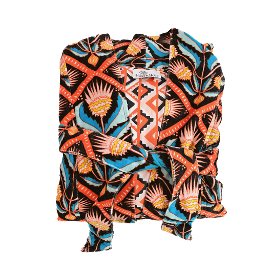 Velvet + Cotton Robe | One Size | Reversible Duster