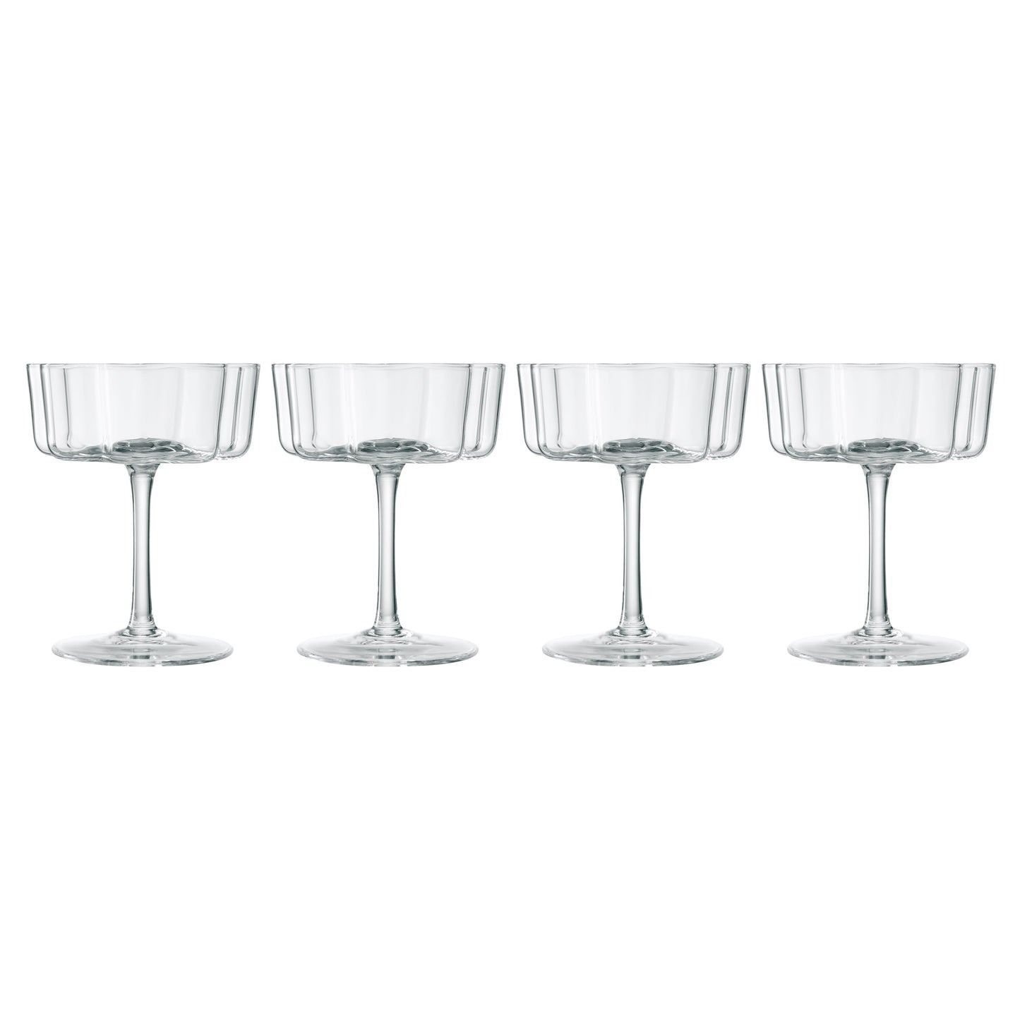 Wavy Coupe Glasses