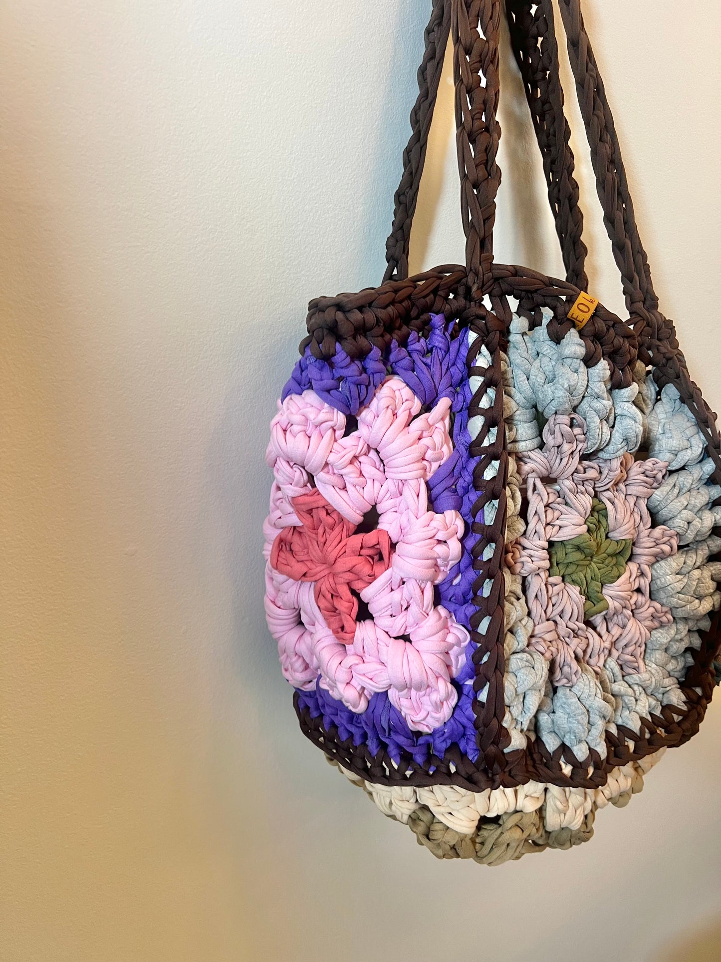 Handmade Granny Square Tote