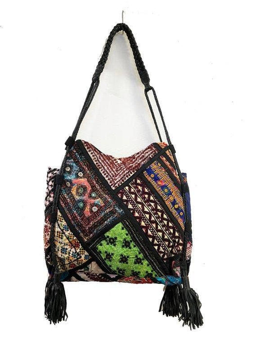 Embroidered & Embellished Boho Handbag