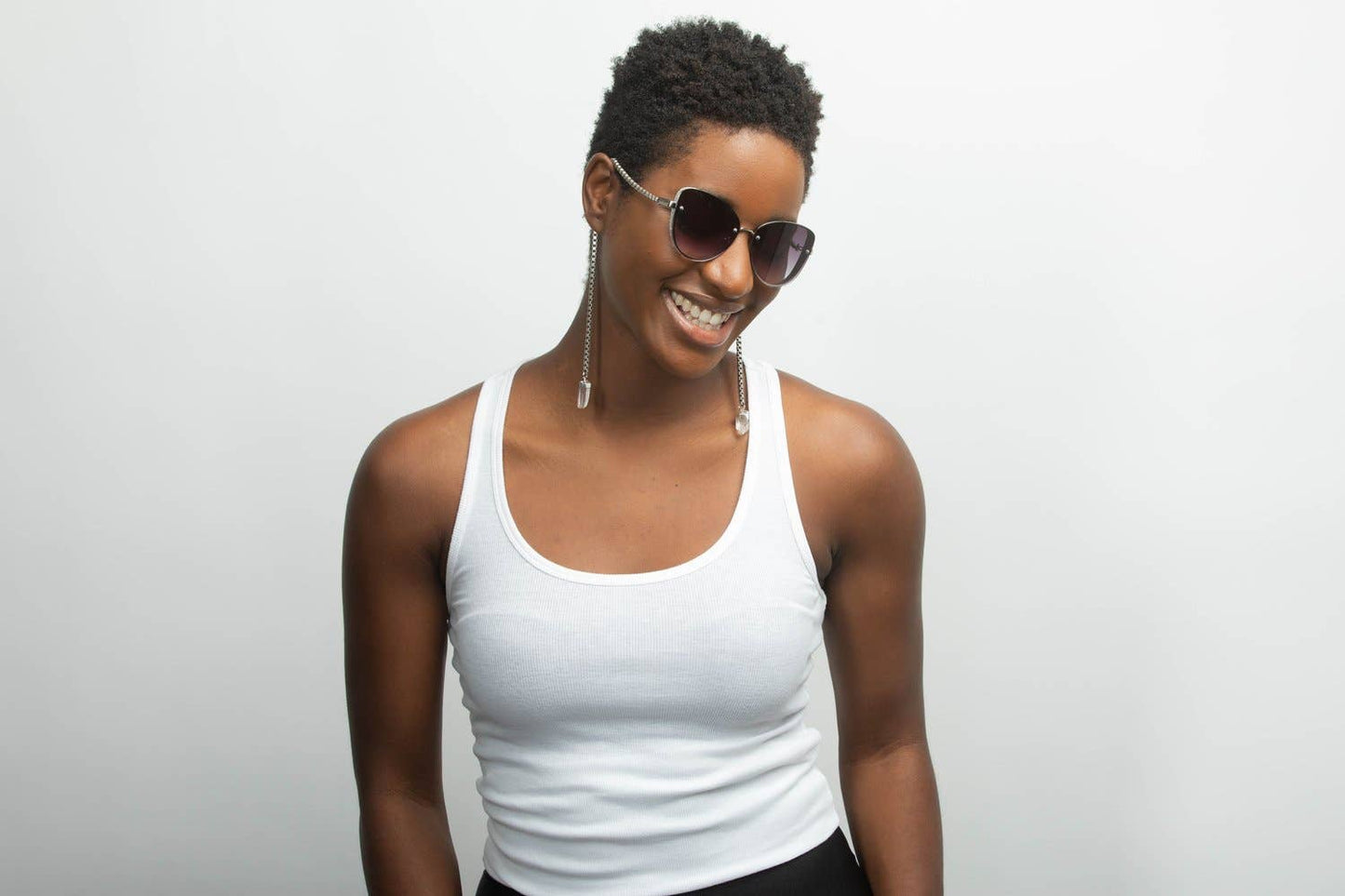 Sunglasses | Silver Minx Rose Quartz