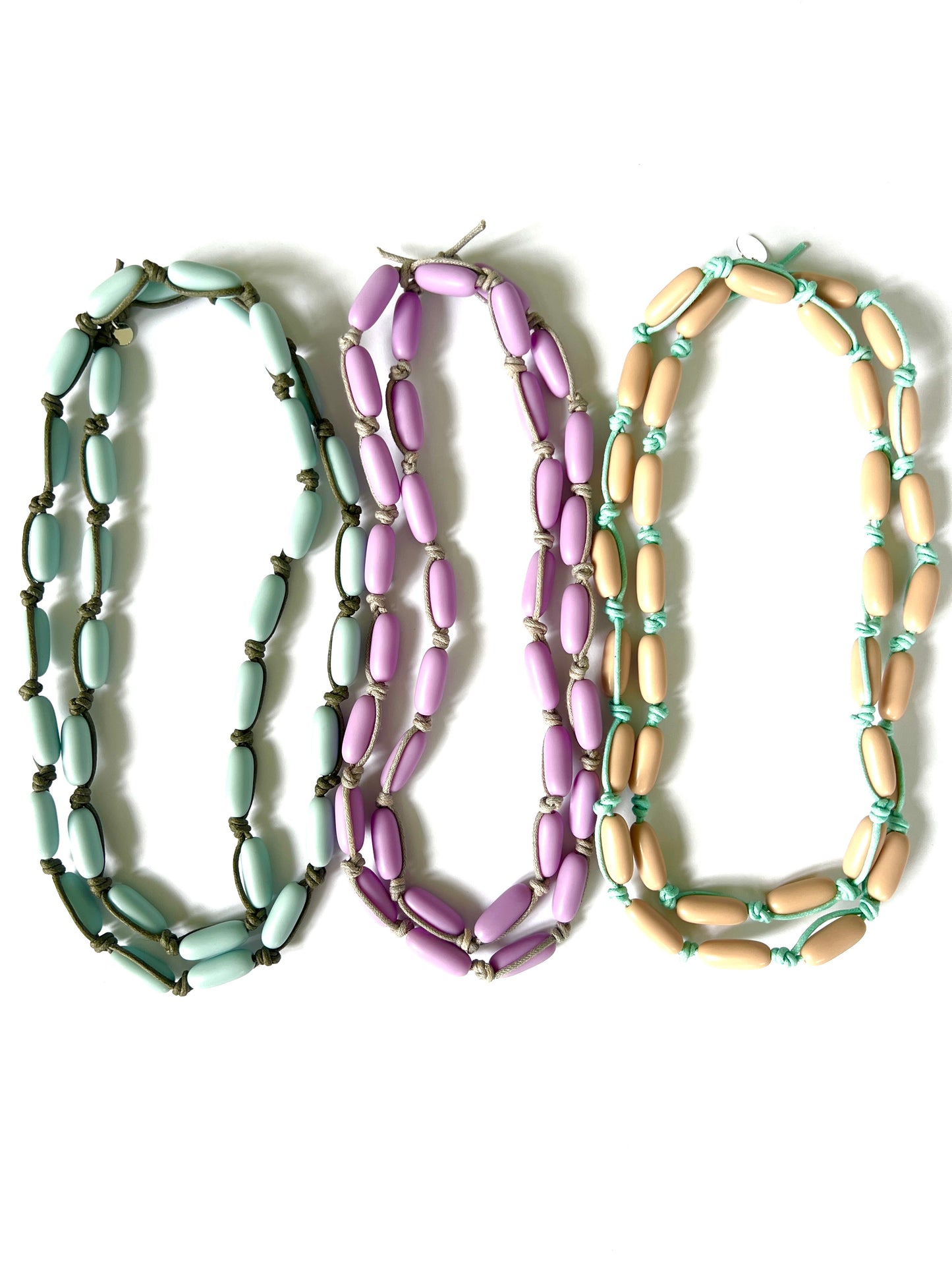 Color Pop Bead Necklace | Lavender French