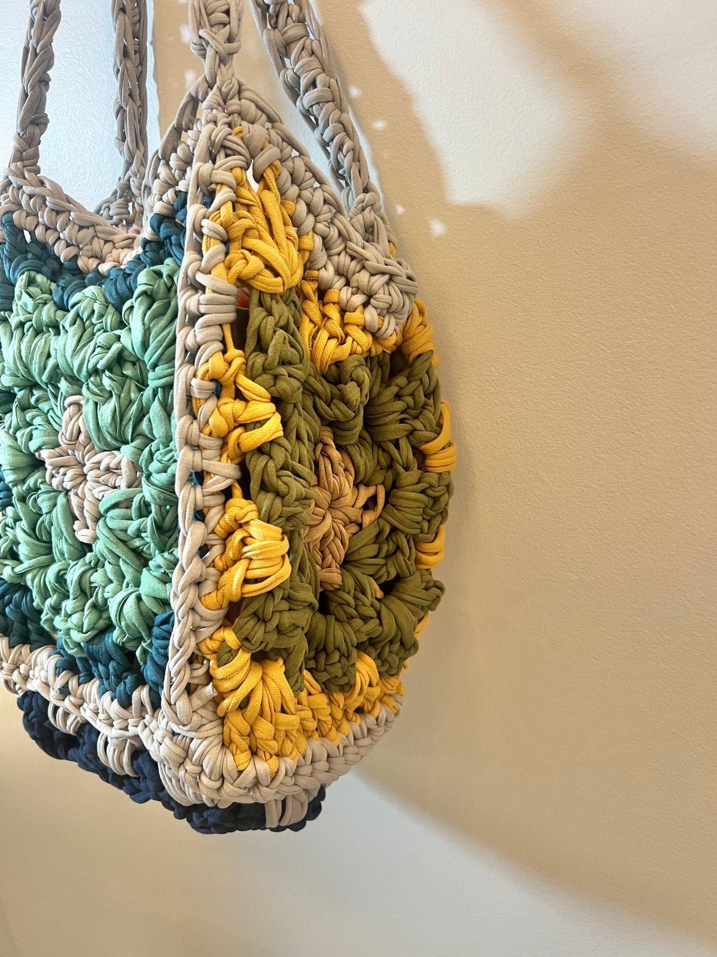 Handmade Granny Square Tote