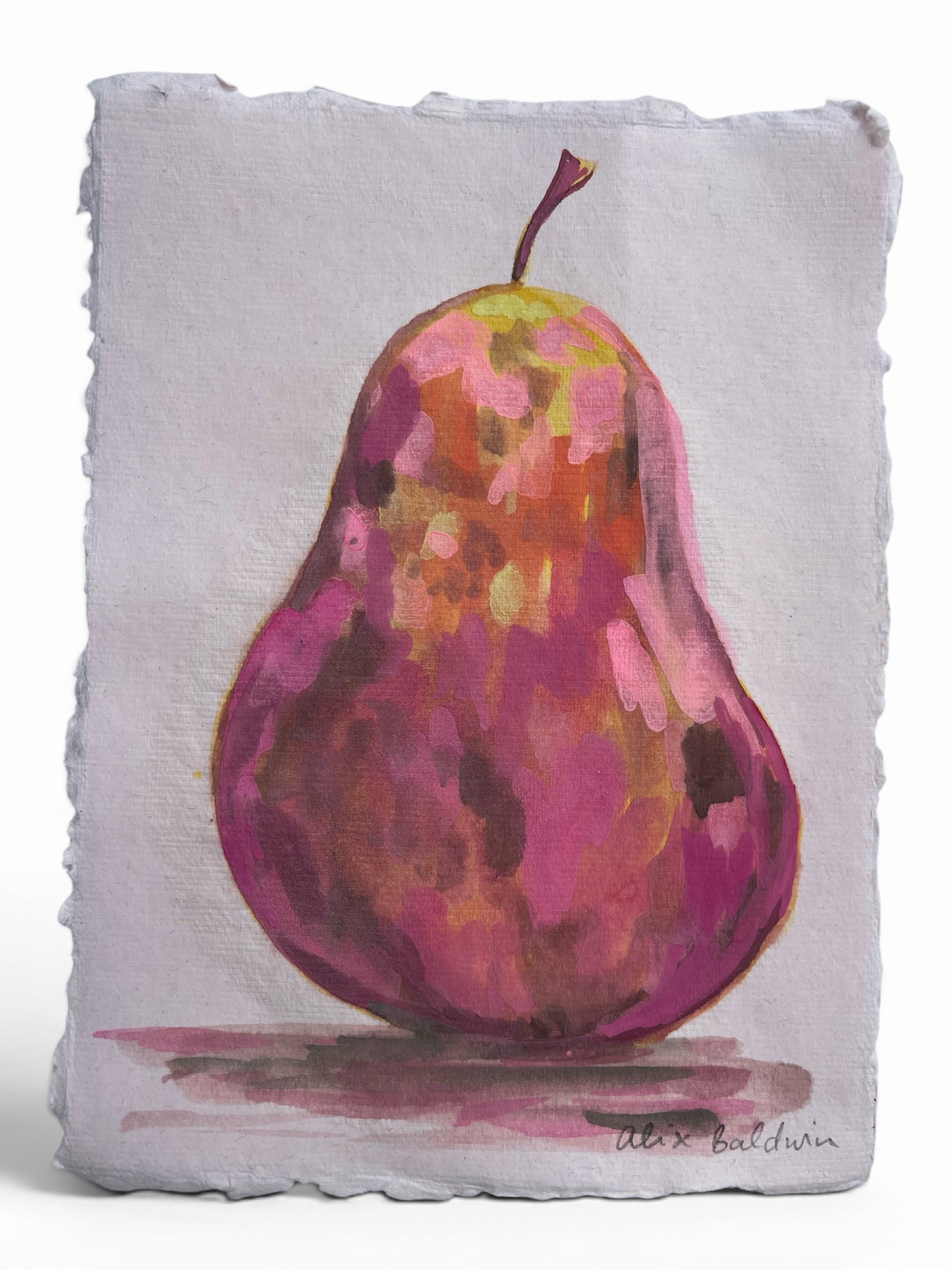 Artwork |  Pear Gouache VI