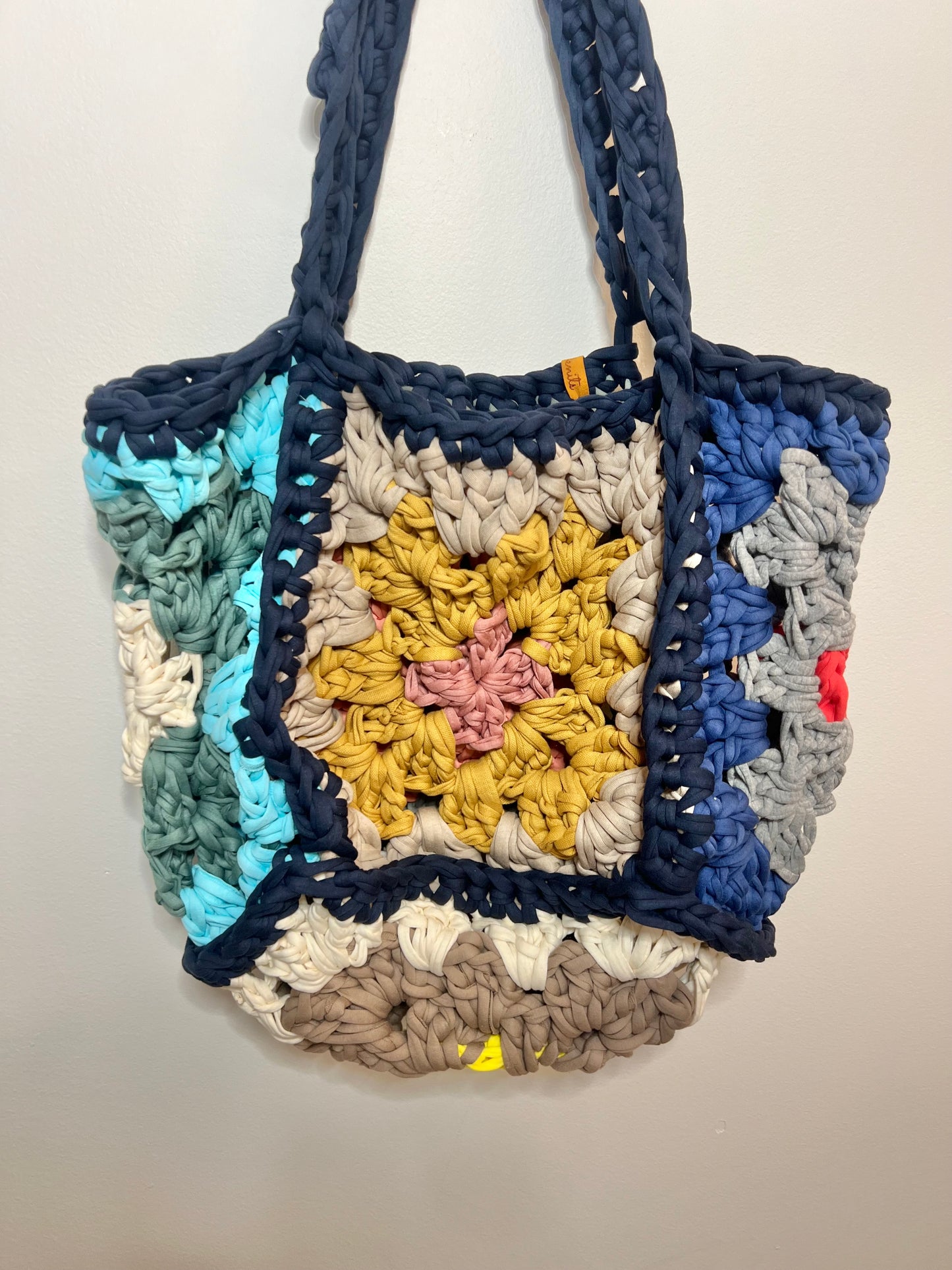 Handmade Granny Square Tote