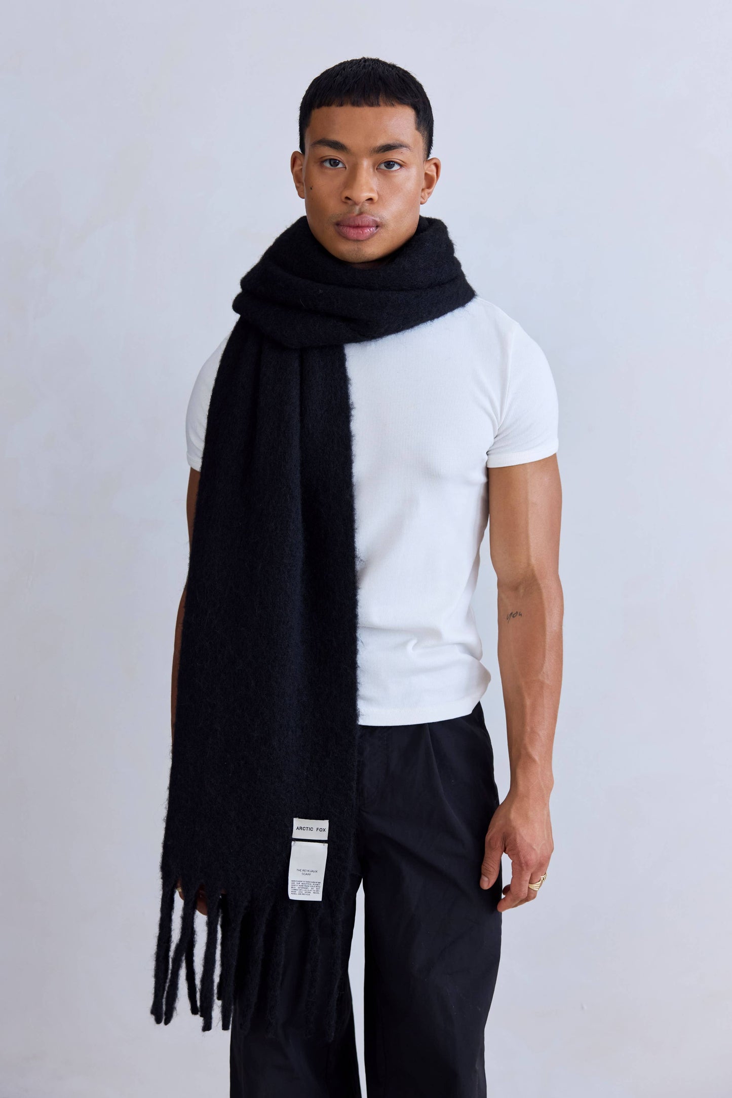 Ultra Soft Recycled Scarf | Black