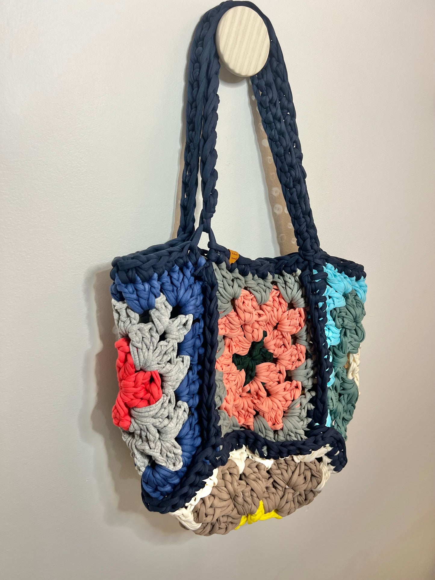 Handmade Granny Square Tote