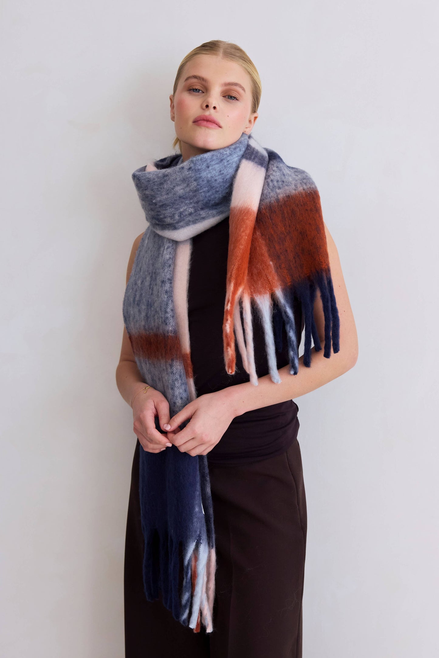 100% Recycled Scarf | Winter Lagoon