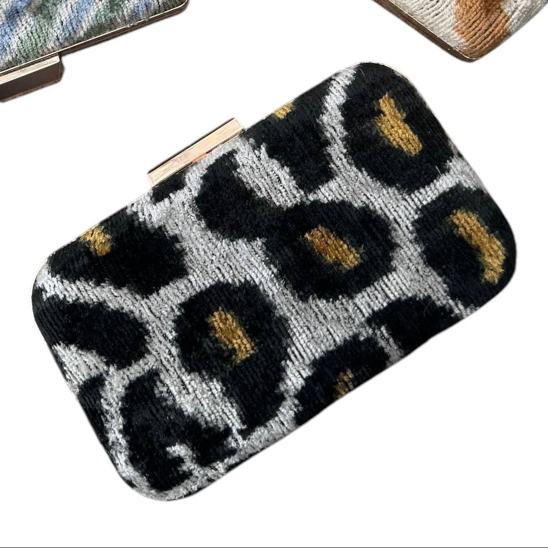 Silk Velvet Box Clutch