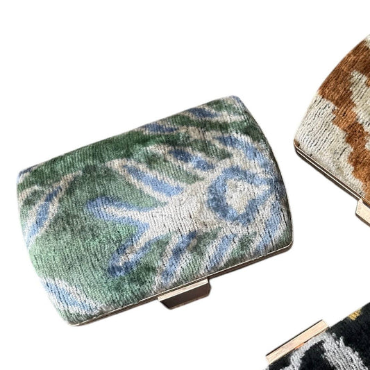 Silk Velvet Box Clutch