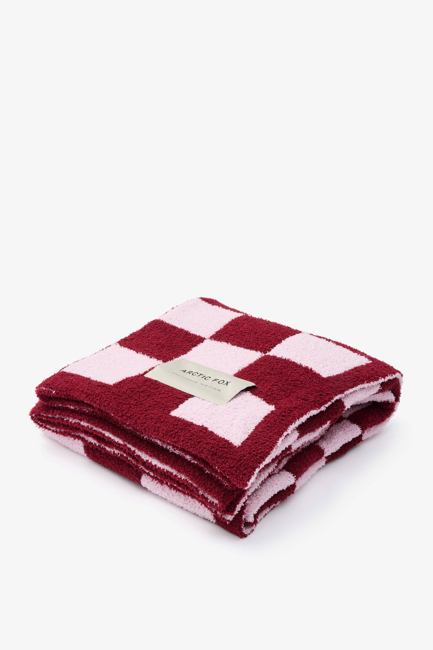100% Recycled Throw|  Pink Check