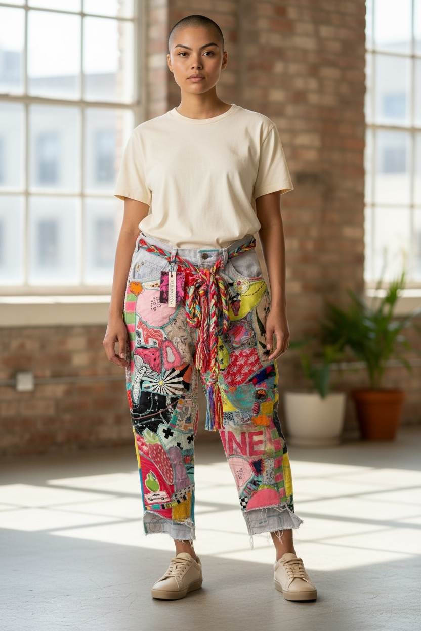 Handmade Patchwork Jeans