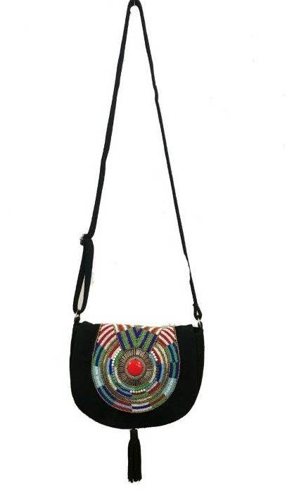 Embroidered & Embellished Boho Handbag