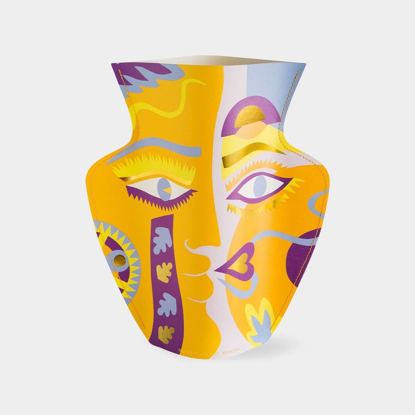 Flower Vase & Card Set | Orange