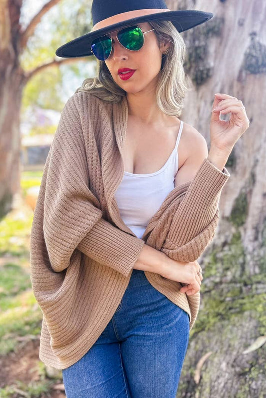 Shrug Sweater| Camel